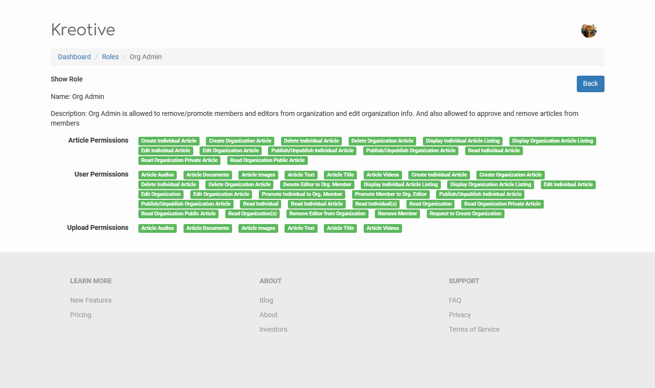 Kreotive: Group-wise micro-blogging application on Laravel framework